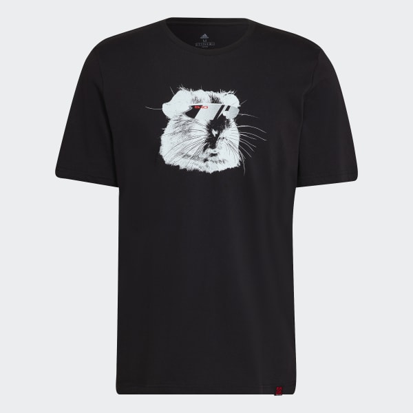 Adidas black t shirt mens online