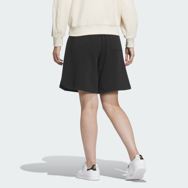 สีดำ กางเกงขาสั้นลายกราฟิก Summer Holiday