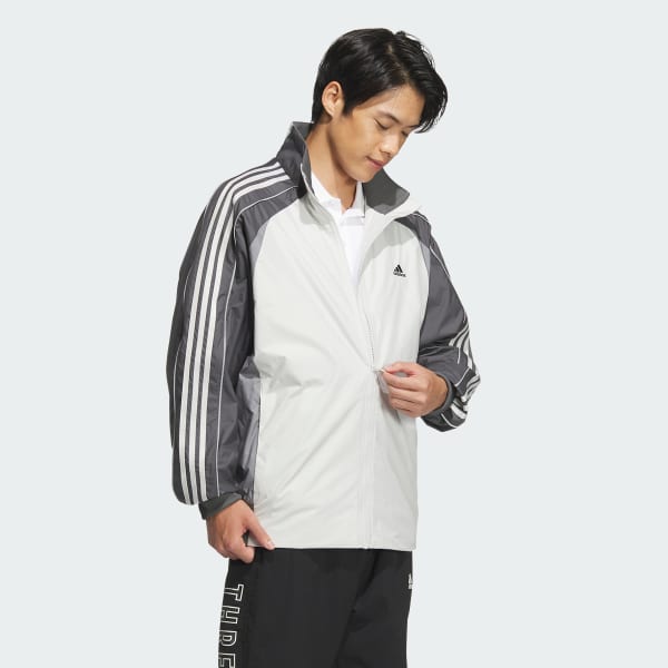 adidas ホワイト ジャケット XO/XXG Мужские жакеты, куртки и жилеты Adidas из полиэстера с
