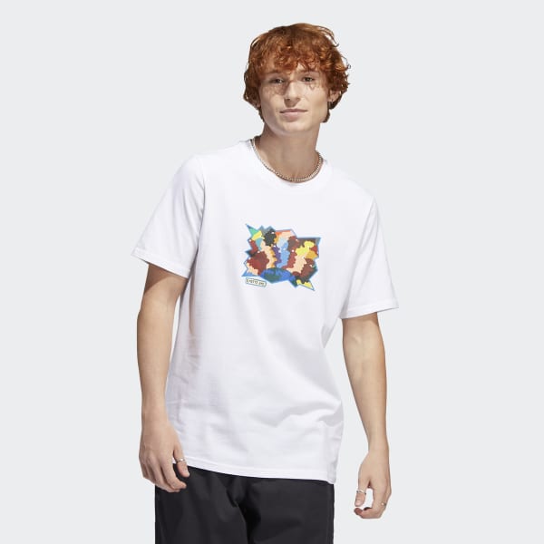 White Mettz World Peeps 반팔 티 VA375