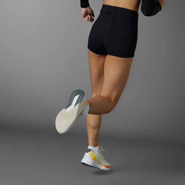Preto Shorts Corrida Booty Adizero Essentials