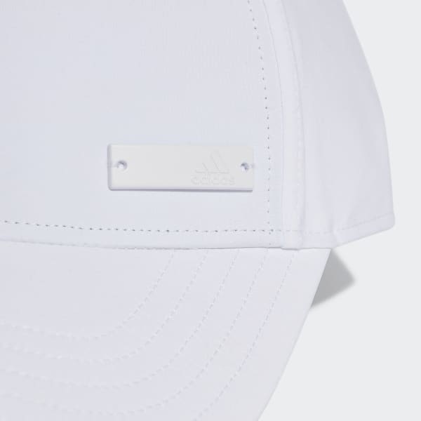 Blanco Gorra Metal Badge Lightweight Baseball