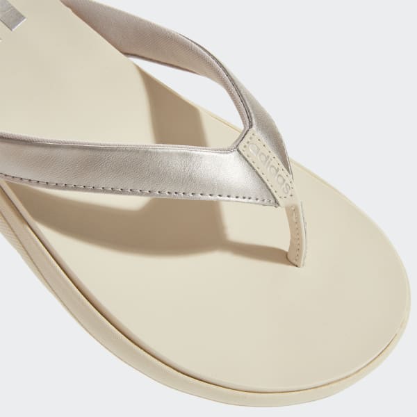 adidas gray thong flip flop