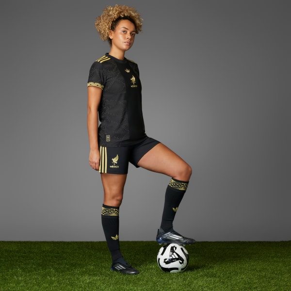 Svart Mexico 25 Gold Shorts