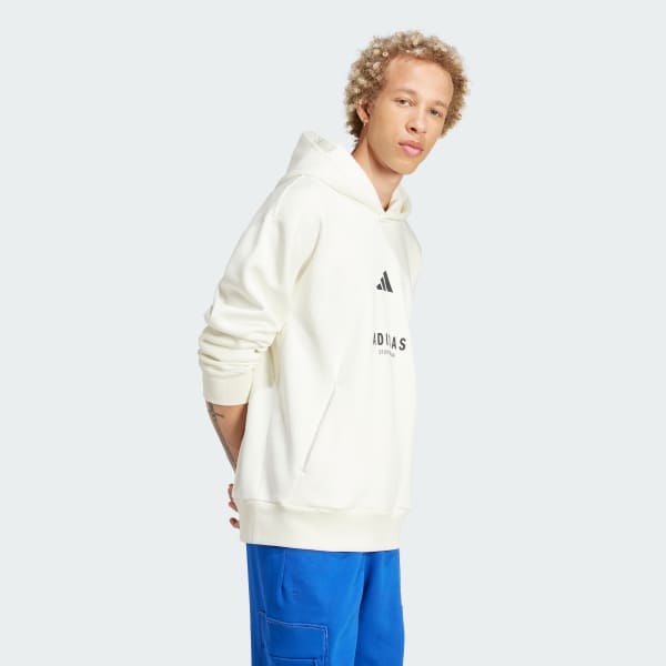 White ALL SZN Fleece Graphic Hoodie