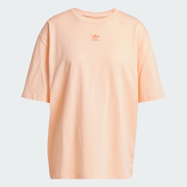 สีชมพู เสื้อยืดทรงบอยเฟรนด์ Essentials