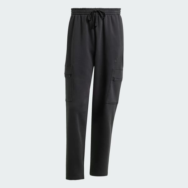 Noir Pantalon cargo ample graphique molleton ALL SZN