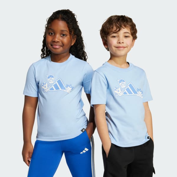 Azul Playera Graphic de mascotas anime para niños