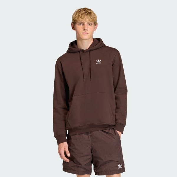 Brown Trefoil Essentials Loose Hoodie