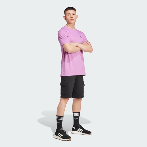 Black Trefoil Essentials Cargo Shorts