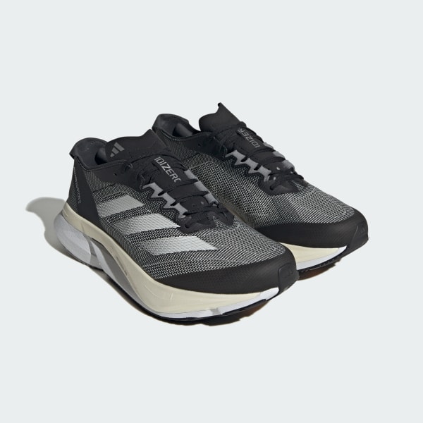 adidas Adizero Boston 12 Wide Running Shoes - Black | Running |