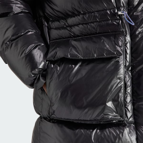 adidas Puffed Long Fur Jacket - Black | Women\'s Lifestyle | adidas US