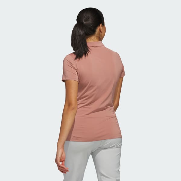 Pink Ultimate365 Solid Short Sleeve Polo Shirt