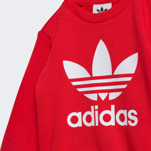 Adidas trefoil crew set toddler 2025