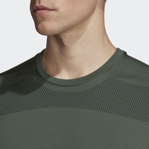 adidas Workout Front Rack Impact Print Tee - Green | adidas Singapore