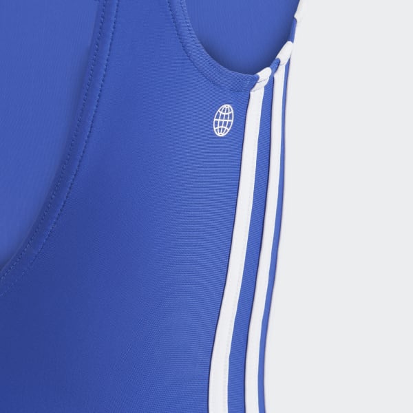 Blau Originals Adicolor 3-Streifen Badeanzug