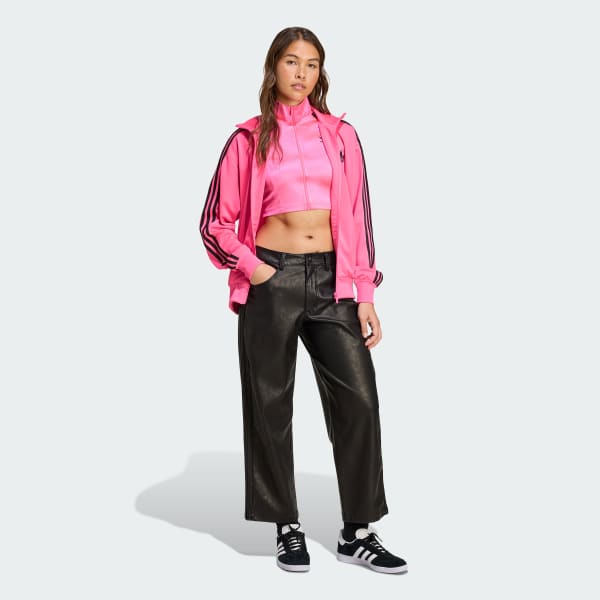adidas Adicolor Classic Firebird Loose Track Top - Pink | Free