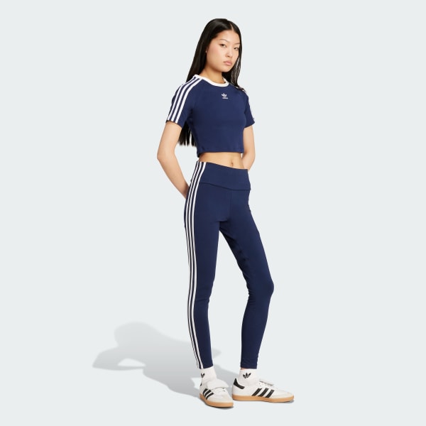 Blauw Adicolor 3-Stripes Legging Co