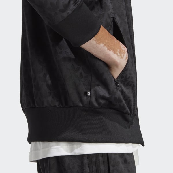 Svart Graphics Monogram Track Jacket