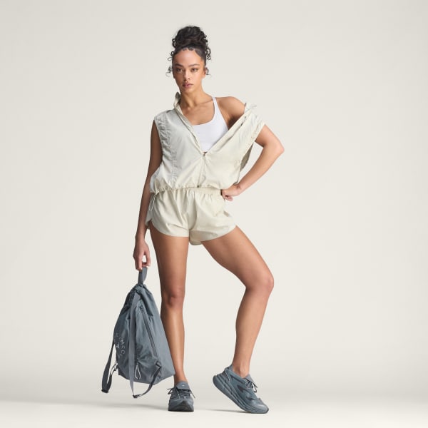 Cinzento Mini Top Curto para Running adidas by Stella McCartney