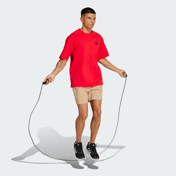 สีแดง เสื้อยืดพิมพ์ลาย