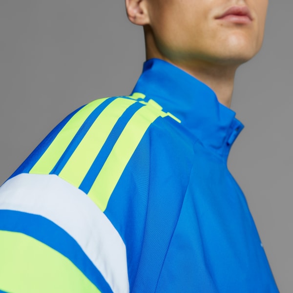 สีน้ำเงิน เสื้อแจ็คเก็ตสำหรับวิ่ง Adizero Retro