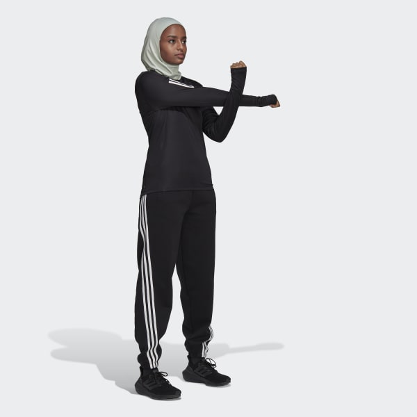 Green Run Icons 3-Stripes Sport Hijab K7280