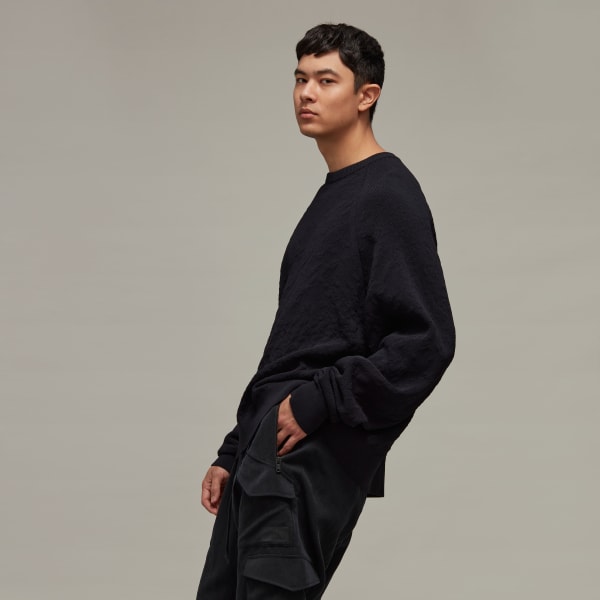 Svart Y-3 Knit Crew Sweater