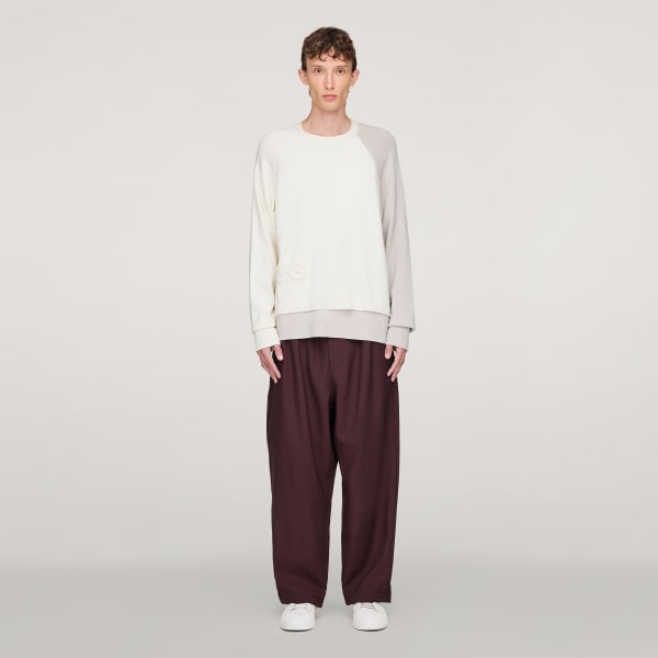 Burgundy Y-3 Sport Uniform Track Pants