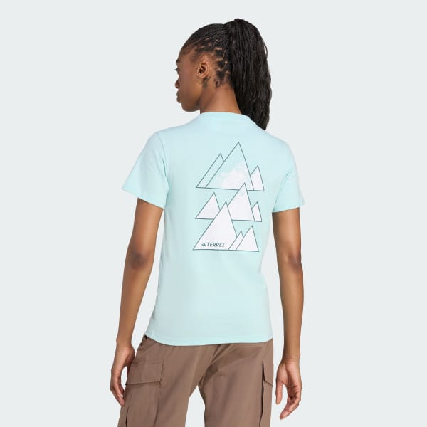 Turquesa Polo Graphic Terrex Outdoor Athlete