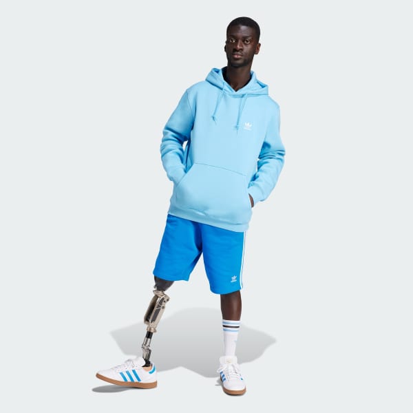 Blue Trefoil Essentials Hoodie