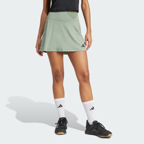 Verde Skort Optimé com shorts de ciclismo integrado