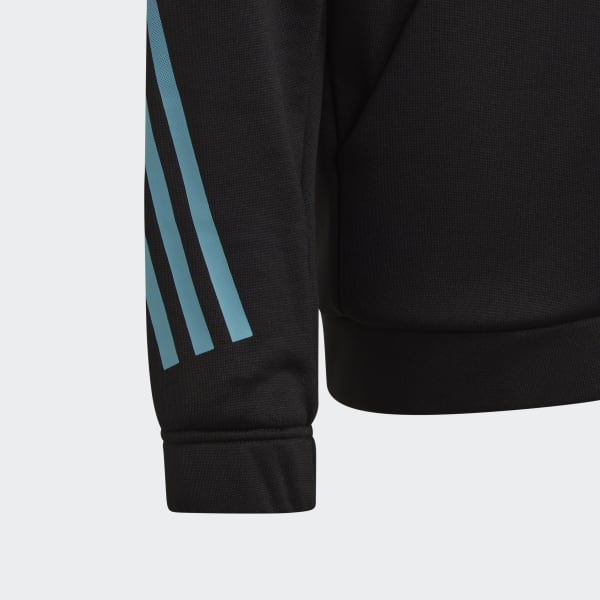 Nero Felpa con cappuccio Train Icons AEROREADY 3-Stripes