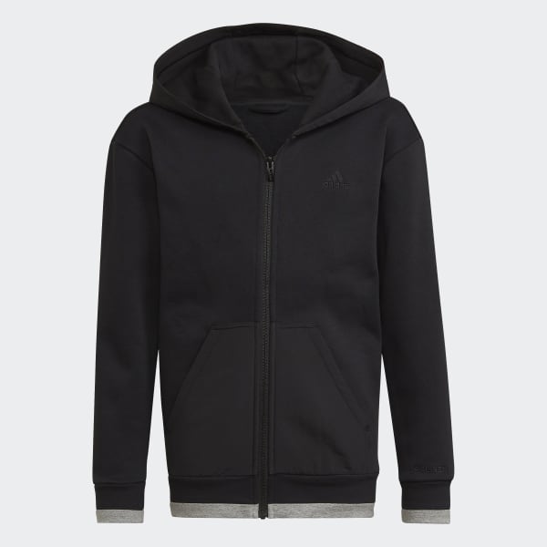 Zwart All SZN Fleece Ritsjack