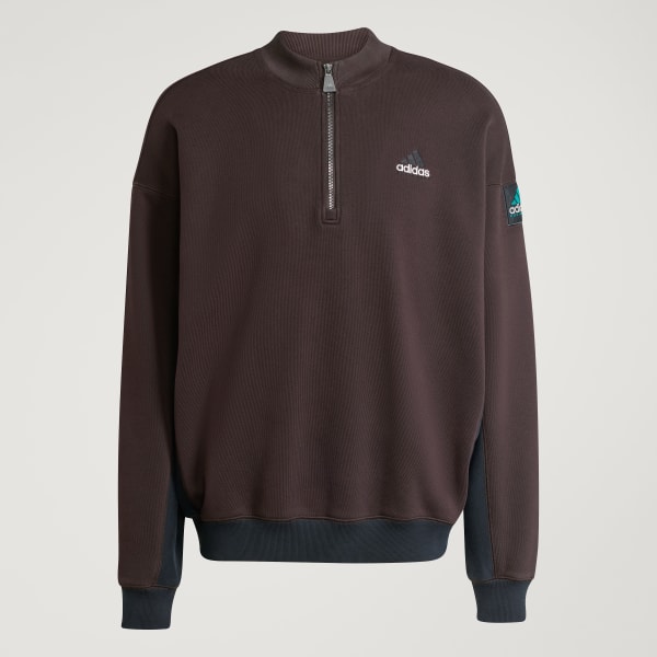 Brun adidas Equipment Blocked Half-Zip