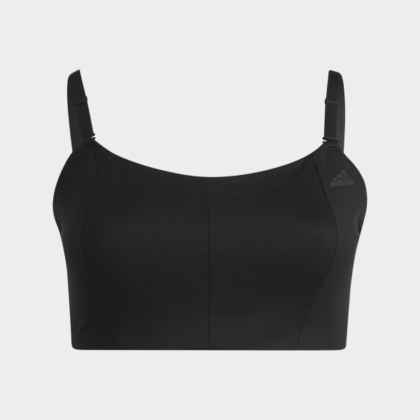 adidas Yoga Studio Light-Support Bra (Plus Size) - Black