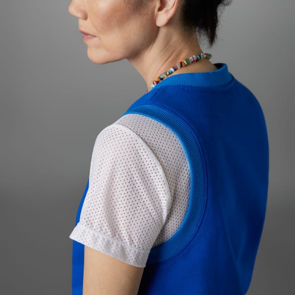 adidas Women's Lifestyle Adicolor Heritage Now Sweater Vest - Blue