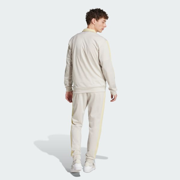 Beige Conjunto Sportswear Basic Tricot Colorblock
