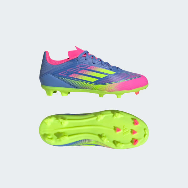 Biru Sepatu Bola Anak F50 League Firm/Multi-Ground