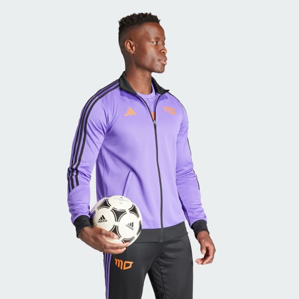 Adidas purple track discount top