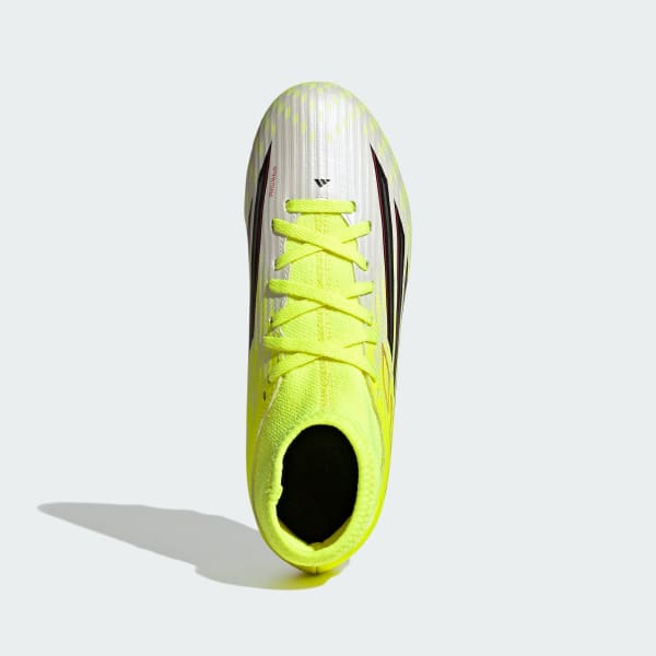 Amarillo Zapatos de Fútbol F50 CLUB Mid Terreno Firme/Multiterreno para Niños