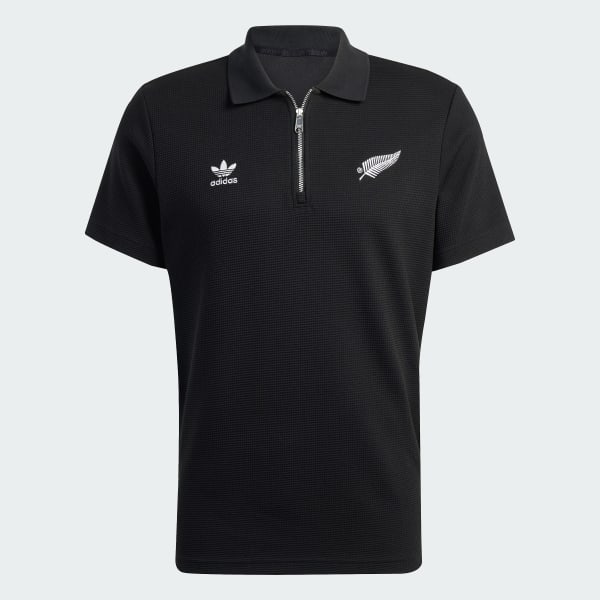 All Blacks Essentials Waffle Polo Shirt