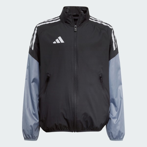 アディダス ウインドジャケット キッズ - ブラック | アディダス ジャパン