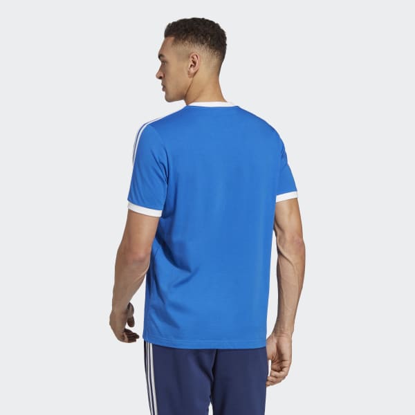 modrá Tričko Italy 3-Stripes