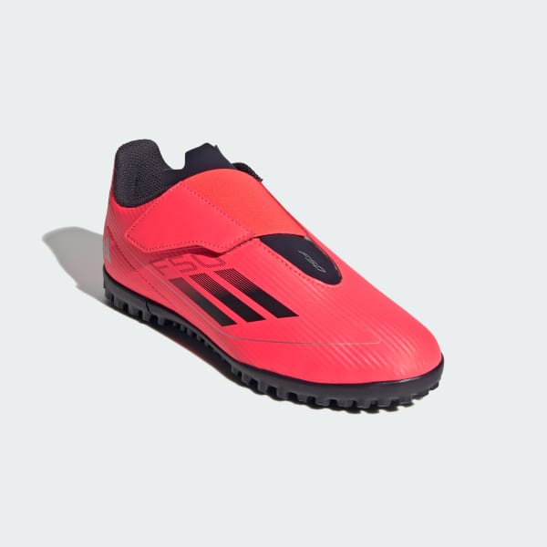 Pink F50 Club Hook-and-Loop Turf Boots Kids
