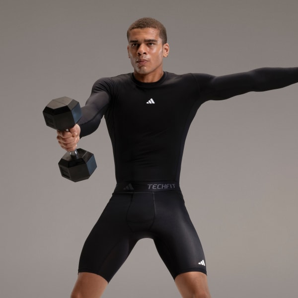 Adidas men's training essentials tech long sleeve tee shop
