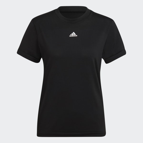 Black adidas AEROKNIT Seamless T-Shirt