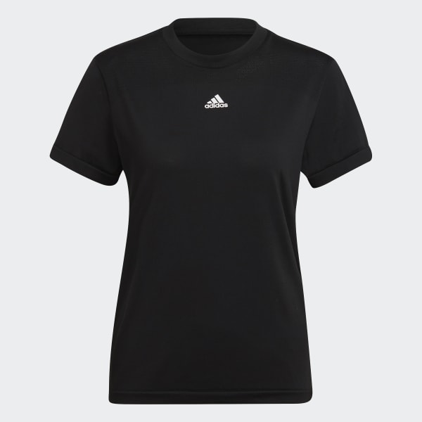 Black adidas AEROKNIT Seamless Tee