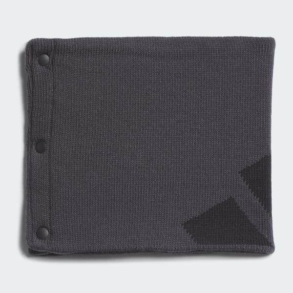 グレー ビッグ ロゴ リバーシブル ネックウォーマー