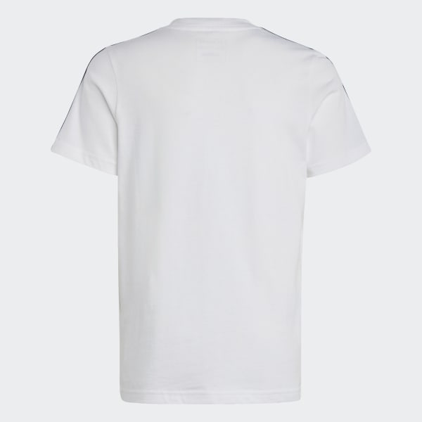 White Essentials 3-Stripes Cotton T-Shirt